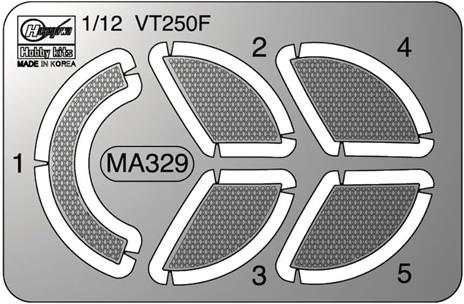 Etching parts, Honda VT250F - 4