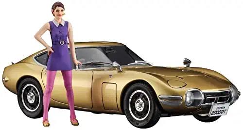 1/24 Toyota 2000gt Gold W/Girl Figure (Hassp533) (HA52333)