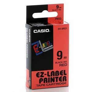 Casio XR-9RD1 nastro per etichettatrice Nero su rosso
