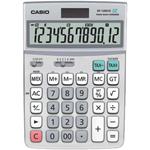 Calcolatrice da tavolo CASIO solare o batteria – display 12 cifre – grigio DF-120ECO
