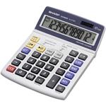 Sharp EL2125C calcolatrice Scrivania Calcolatrice finanziaria Nero, Blu, Grigio