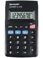 Sharp EL-233S calcolatrice Tasca Calcolatrice di base Nero