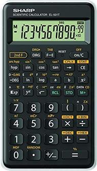 Calcolatrice scientifica Sharp EL-501T con 146 funzioni e ampio display 10+2 cifre bianca – EL501TBWH