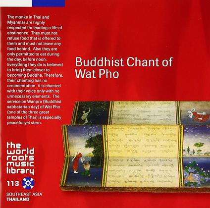 Buddhist Chant Of Wat Pho - CD Audio