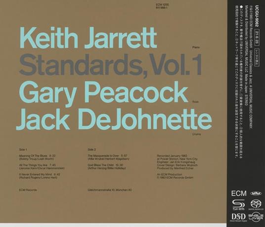 Standards Vol 1 - CD Audio di Keith Jarrett - 2