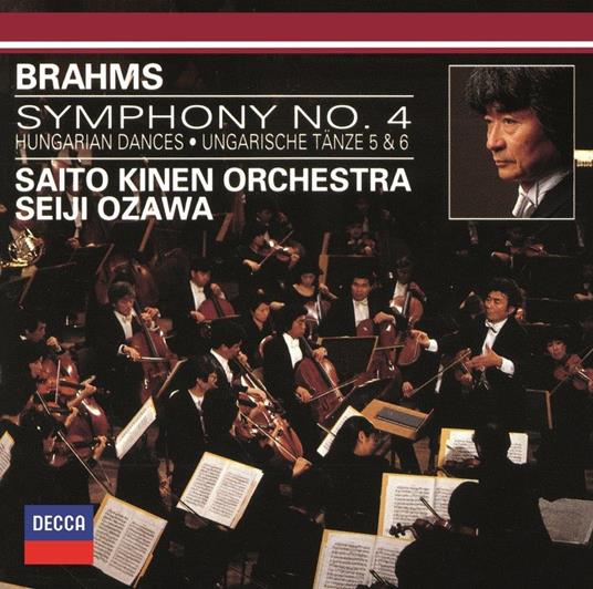 Brahms. Symphony No.4 Hungarian Dances Nos. 5 & - CD Audio di Seiji Ozawa