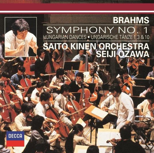 Brahms. Symphony No.1 Hungarian Dances Nos.1. 3 - CD Audio di Seiji Ozawa