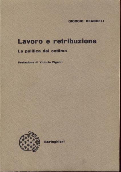 Lavoro e retribuzione - copertina