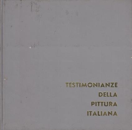 Testimonianze della pittura italiana - copertina