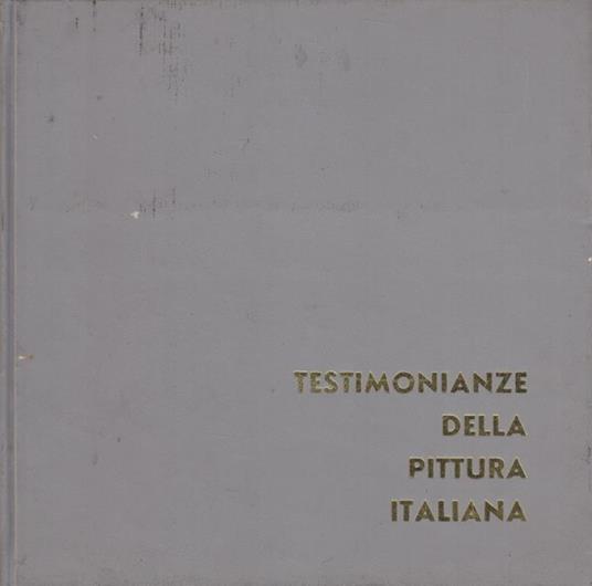 Testimonianze della pittura italiana - copertina
