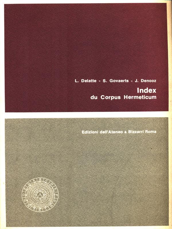 Index du corpus hermeticum