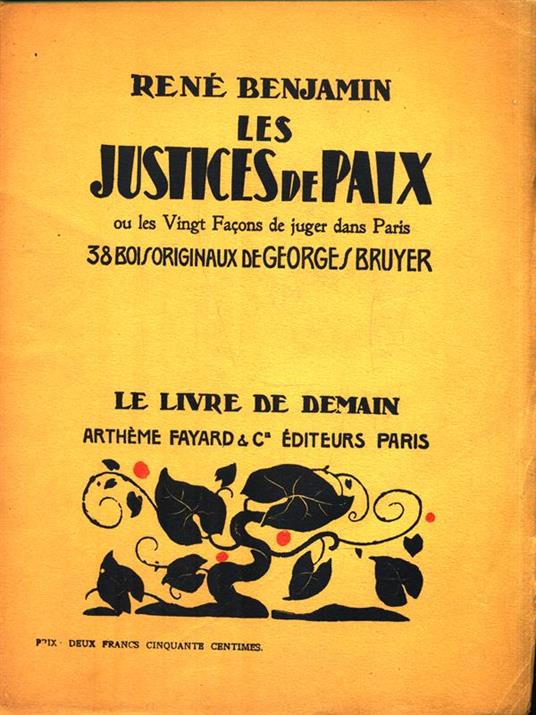 Les justices de paix - Rene Benjamin - copertina