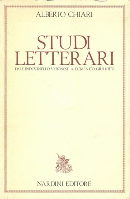 Studi letterari - Alberto Chiari - copertina