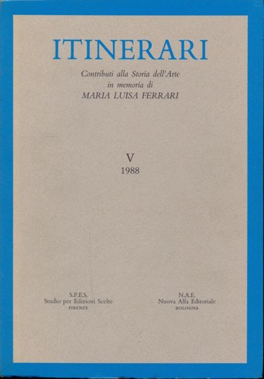 Itinerari V/1988 - copertina