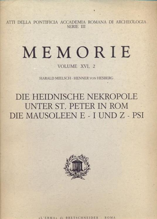 Memorie Vol. XVI, 2 - copertina