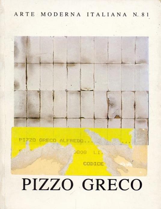 Pizzo Greco - copertina