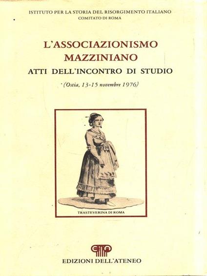 L' associazionismo mazziniano - copertina