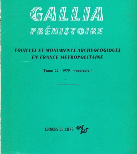 Gallia prehistoire tomo 22 - copertina