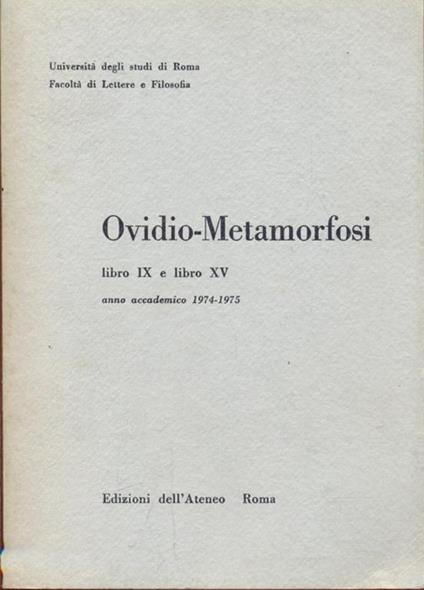 Ovidio-metamorfosi - P. Nasone Ovidio - copertina
