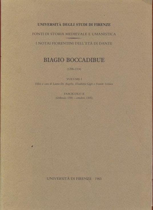Biagio Boccadibue Vol. I fascicolo II - copertina