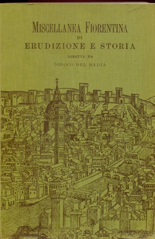 Miscellanea fiorentina di erudizio e estoria - copertina