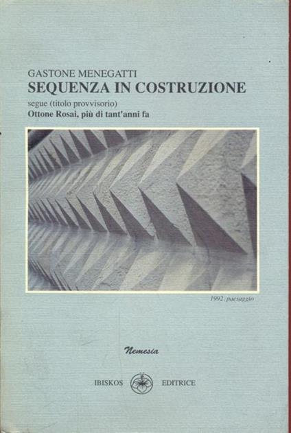 Sequenza in costruzione - copertina