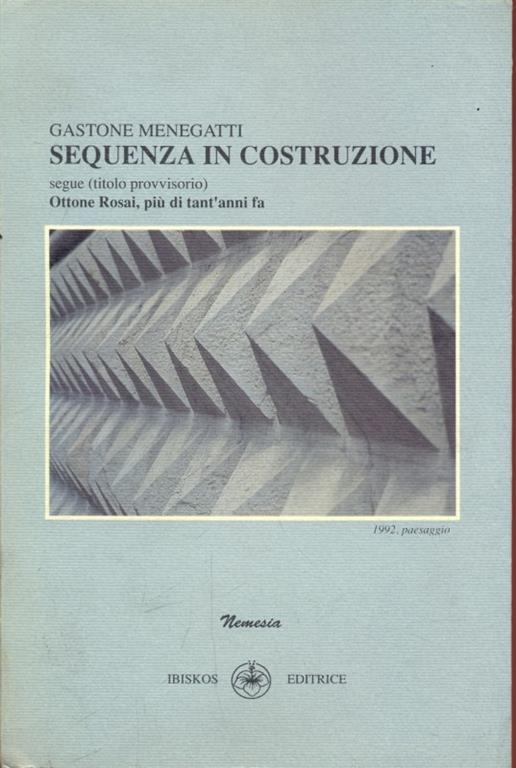 Sequenza in costruzione - copertina