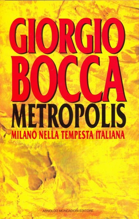 Metropolis - Giorgio Bocca - copertina