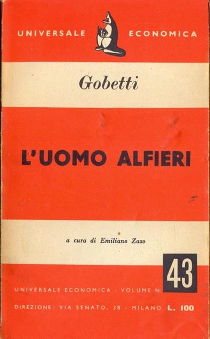 L' uomo Alfieri - Piero Gobetti - copertina