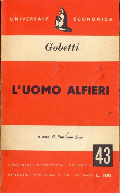 L' uomo Alfieri - Piero Gobetti - copertina