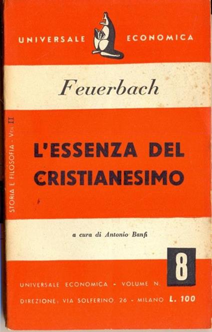 L' essenza del cristianesimo - Ludwig Feuerbach - copertina