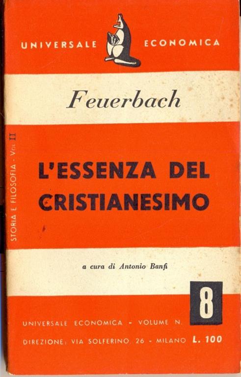 L' essenza del cristianesimo - Ludwig Feuerbach - copertina