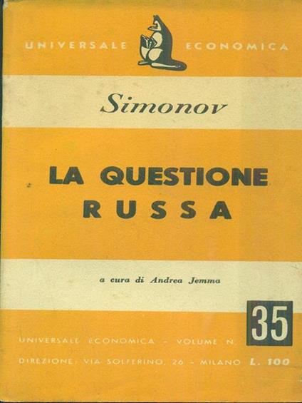 La questione Russa - copertina