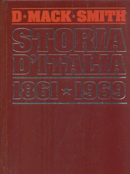 Storia d'Italia 1861-1969 - Denis Mack Smith - copertina