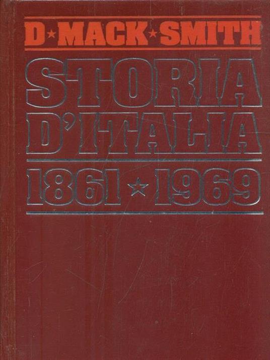 Storia d'Italia 1861-1969 - Denis Mack Smith - copertina
