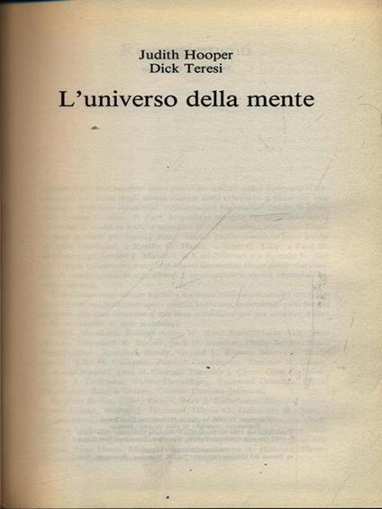 L' universo della mente - copertina