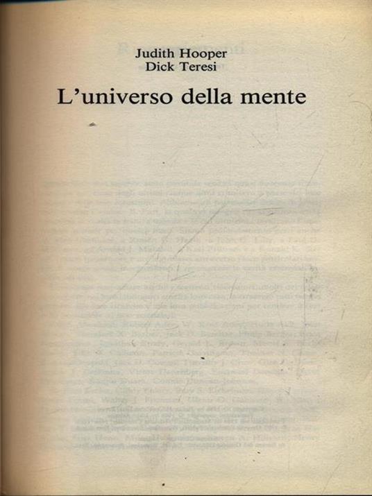 L' universo della mente - copertina