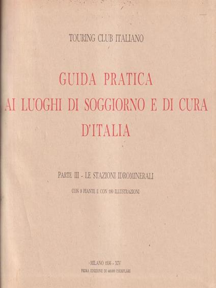 Guida pratica ai luoghi di soggiornoe di cura - copertina