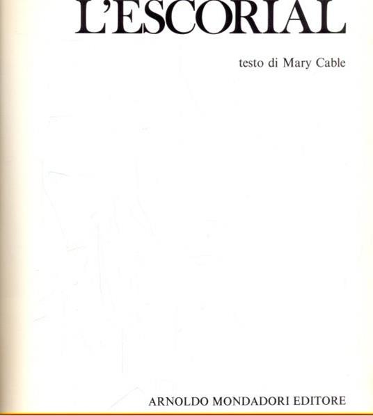L' Escorial - Mary Cable - copertina