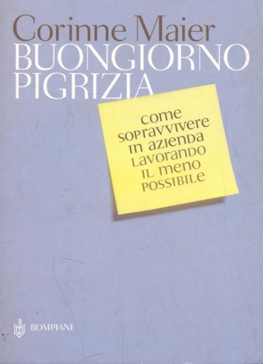 Buongiorno pigrizia - Corinne Maier - copertina