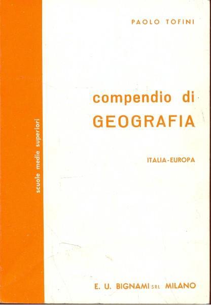 Compendio di geografia - Paolo Tofini - copertina