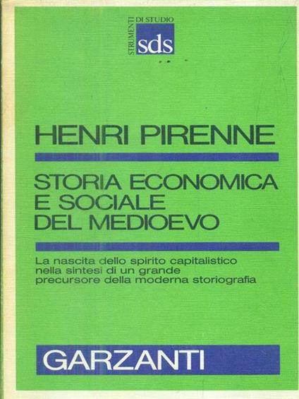 Storia economica e sociale del Medioevo - Henri Pirenne - copertina