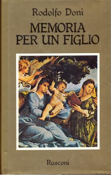 Memoria per un figlio - Rodolfo Doni - copertina