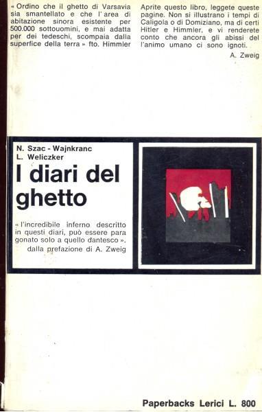 I diari del ghetto - copertina