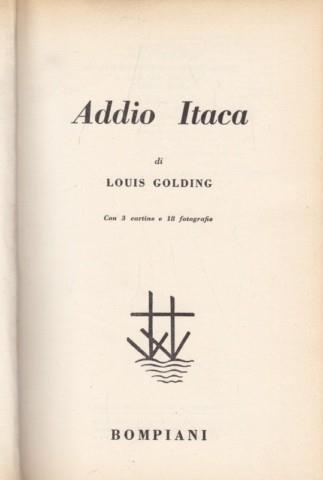 Addio Itaca - Louis Golding - copertina