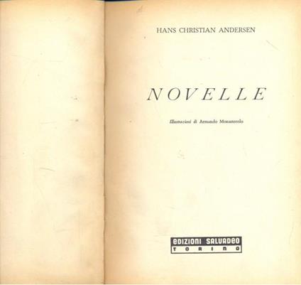 Novelle - H. Christian Andersen - copertina