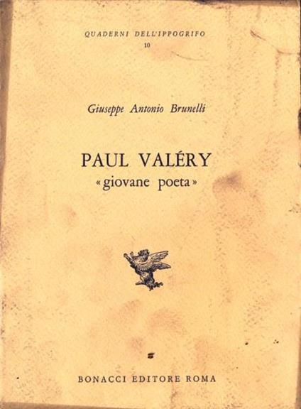 Paul valery. Giovane poeta - copertina