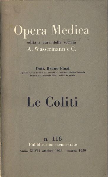 Opera medica. Le coliti - Bruno Finzi - copertina