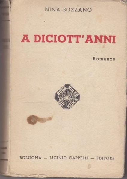 A diciott'anni - Nina Bozzano - copertina