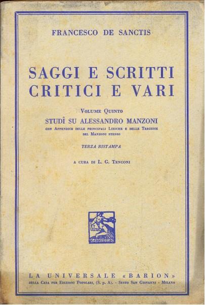 Saggi e scritti critici e varivolume quinto